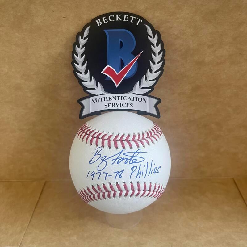 BARRY FOOTE 1977-78 PHILLIES SIGNED AUTO M.L. BASEBALL BECKETT AUTHENTICATED