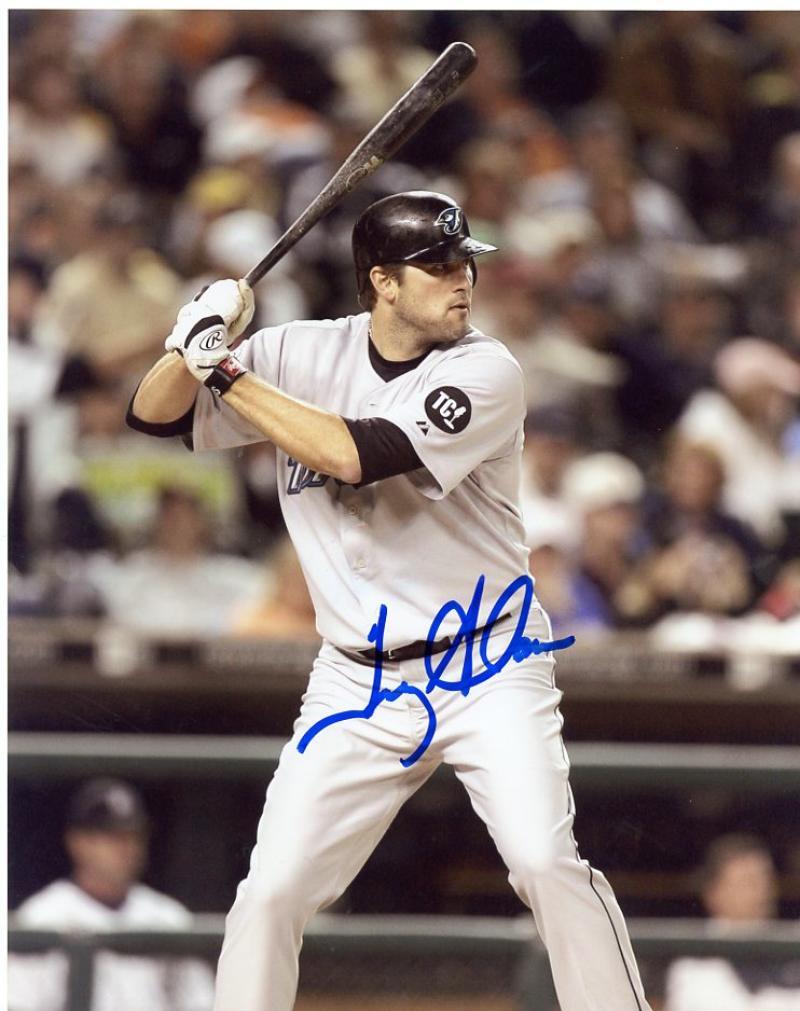 TROY GLAUS TORONTO BLUE JAYS SIGNED AUTOGRAPHED 8X10 PHOTO W/COA