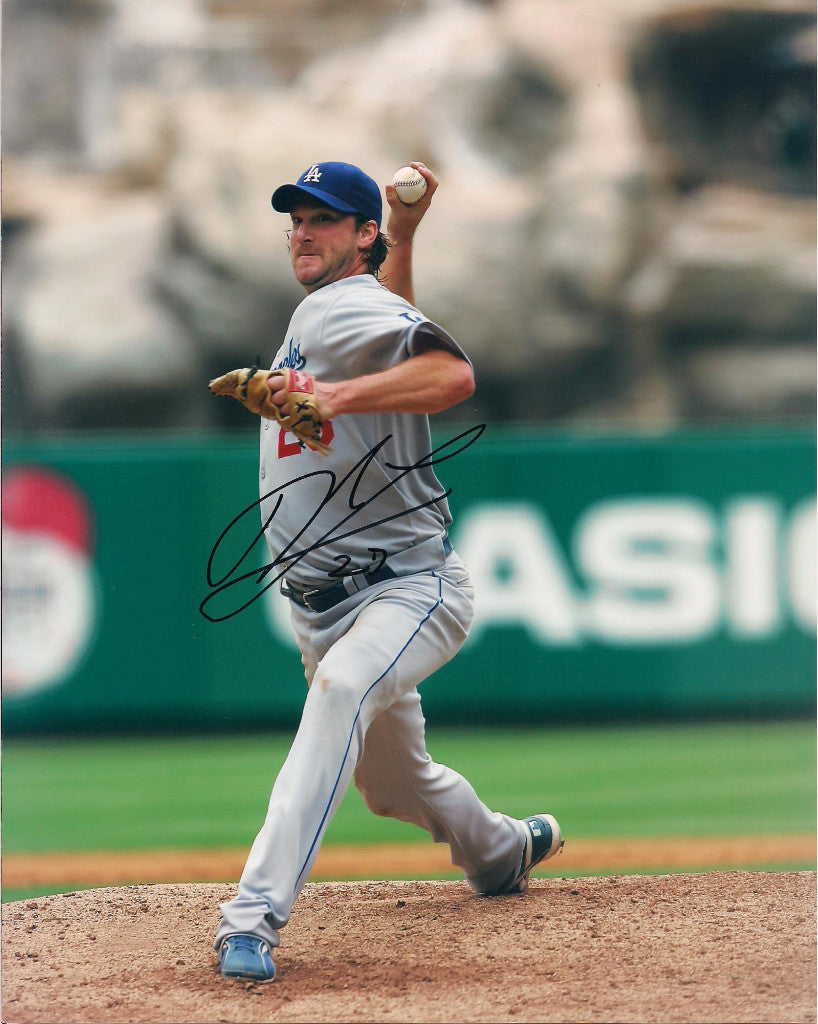 DEREK LOWE LOS ANGELES DODGERS AUTOGRAPHED SIGNED 8X10 PHOTO W/COA