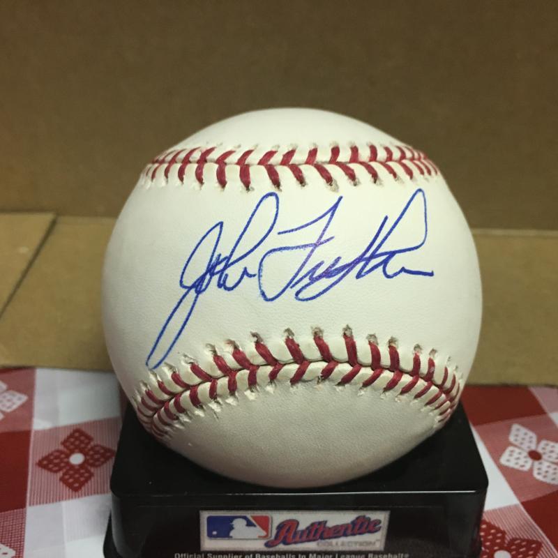 JOHN FULGHAM ST. LOUIS CARDINALS M.L. SIGNED BASEBALL W/COA