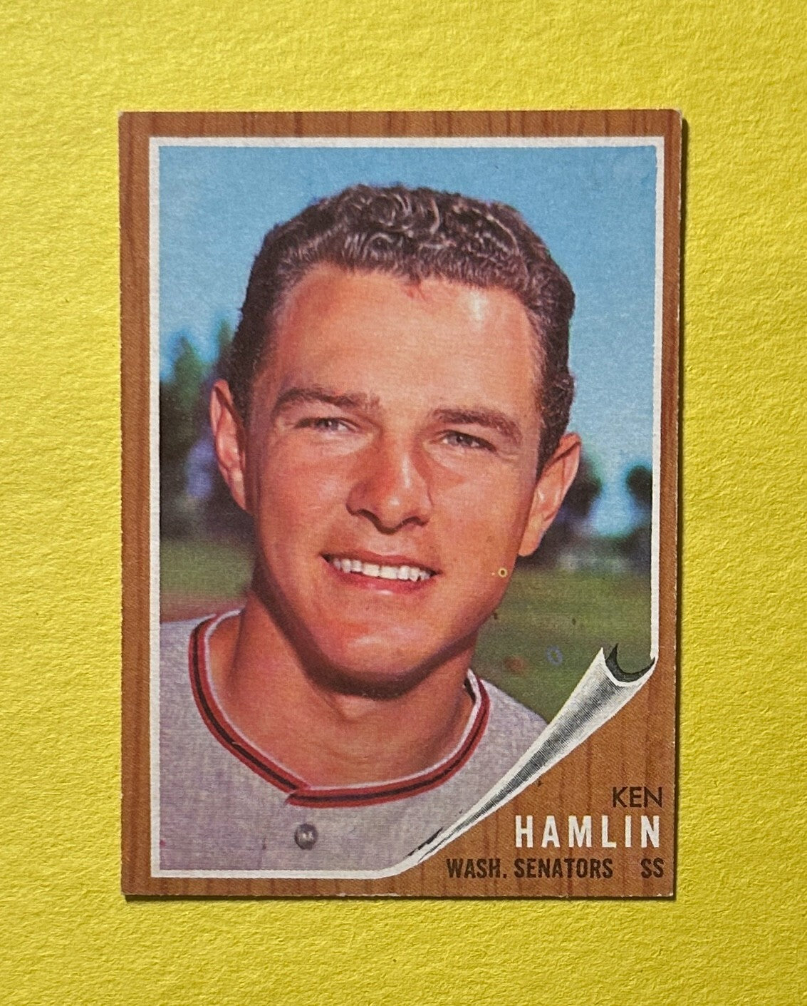 1962 TOPPS KEN HAMLIN #296 SENATORS
