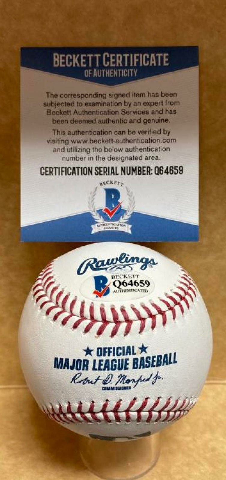 GARY MATTHEWS NL ROY 1973 SIGNED AUTOGRAPHED M.L. BASEBALL BECKETT Q64659