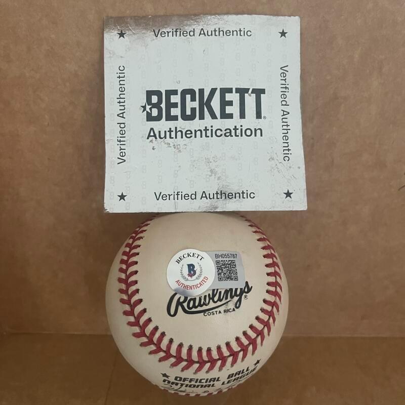RAY KNIGHT 1986 WORLD SERIES MVP SIGNED AUTO N.L. BASEBALL BECKETT AUTH