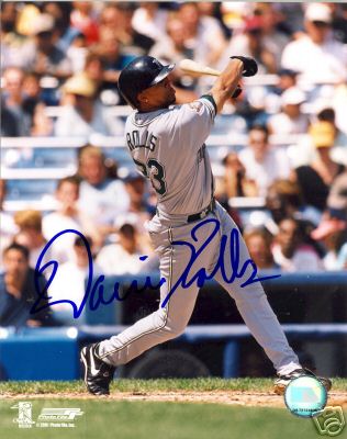 DAMIEN ROLLS TAMPA BAY DEVIL RAYS SIGNED 8X10 PHOTO COA