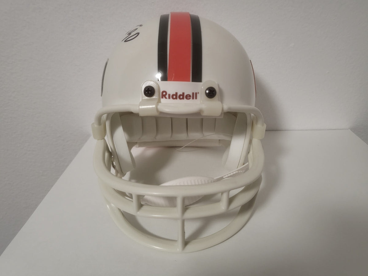 KENNY HOLMES MIAMI HURRICANES SIGNED AUTOGRAPHED AUTO RIDDELL MINI HELMET W/COA