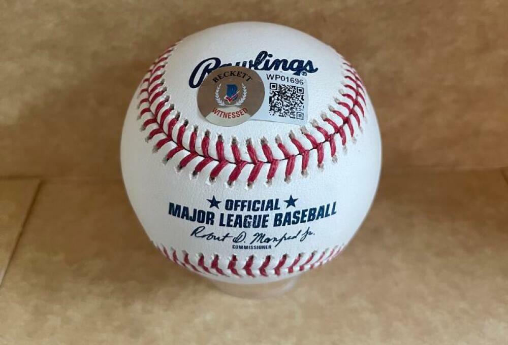 BILL LEE BOSTON RED SOX 75 AL CHAMPS SIGNED AUTO M.L. BASEBALL BECKETT WITNESS 