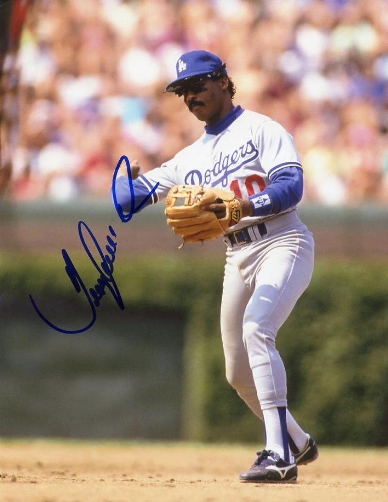 JUAN SAMUEL LOS ANGELES DODGERS SIGNED 8X10 PHOTO W/COA
