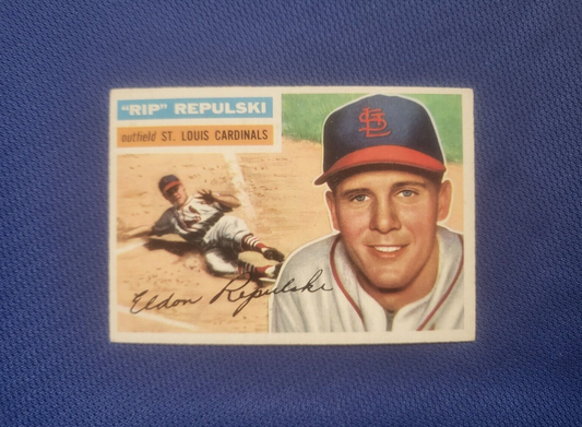 1956 TOPPS RIP REPULSKI ST. LOUIS CARDINALS #201 CARD VINTAGE SET-BREAK