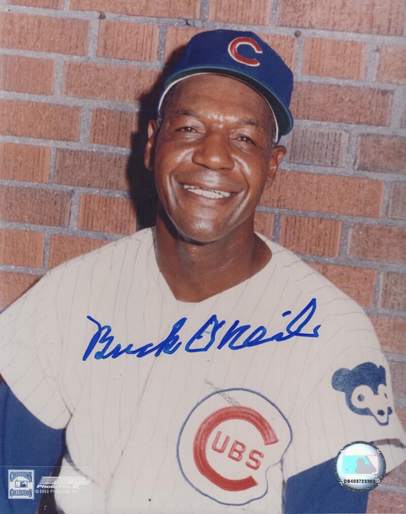 BUCK O'NEIL CHICAGO CUBS SIGNED AUTOGRAPHED 8X10 PHOTO W/ COA