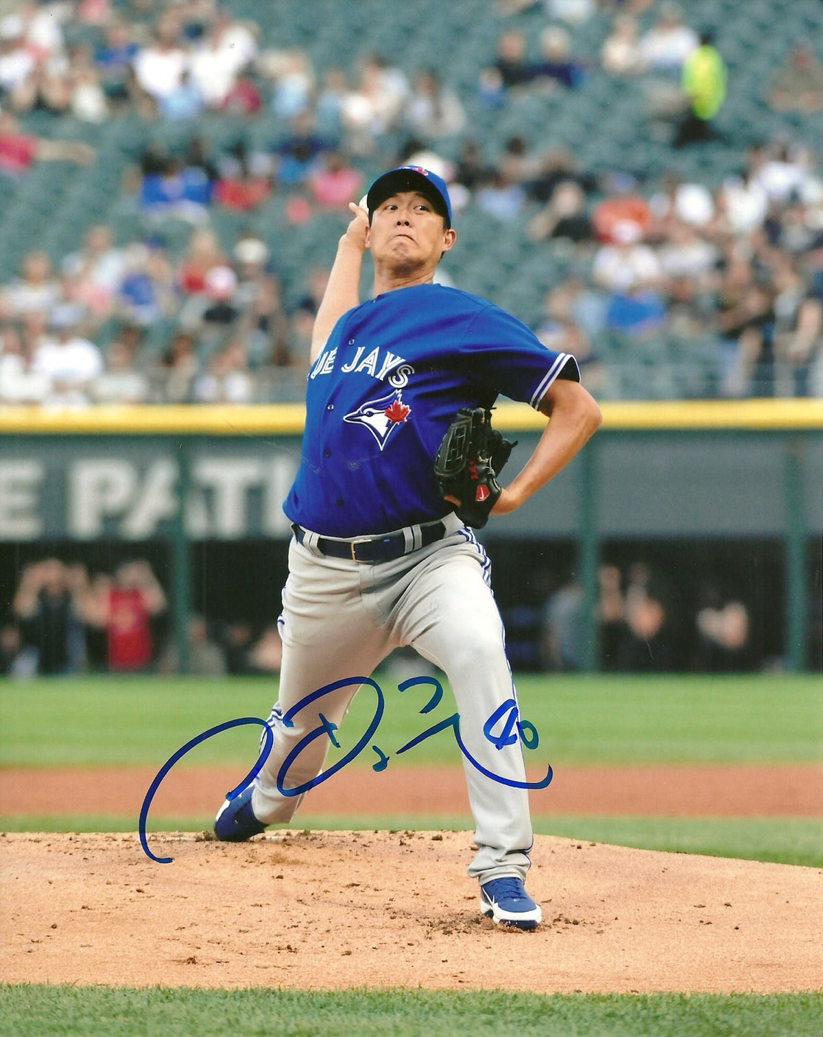 CHIEN-MING WANG TORONTO BLUE JAYS SIGNED AUTO 8x10 PHOTO W/COA ACTION