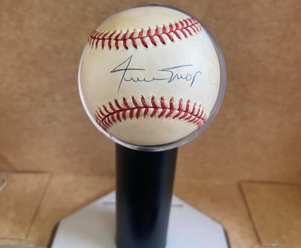 WILLIE MAYS GIANTS/METS SIGNED AUTO N.L. BASEBALL BAS LOA 