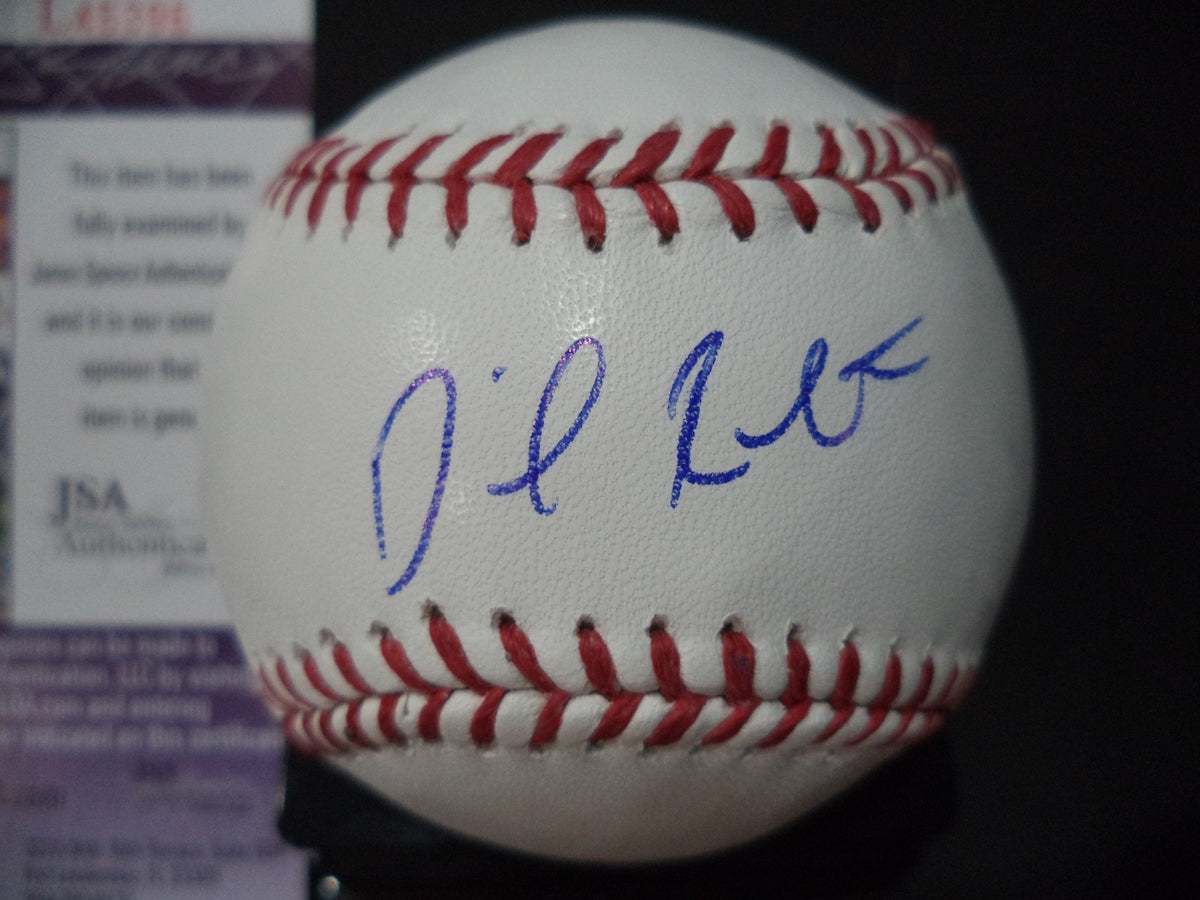 DANIEL ROBERTSON OAKLAND A'S SIGNED AUTOGRAPHED ROMLB BASEBALL JSA COA #L42939