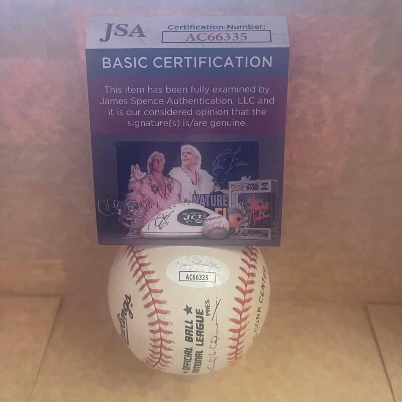 DON NEWCOMBE BROOKLYN DODGERS STAT SIGNED AUTO N.L. BASEBALL SIGNED AUTOGRAPHED 