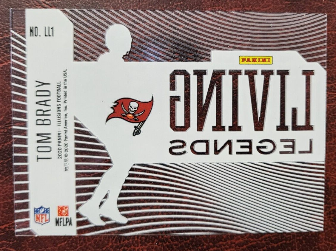 2020 PANINI ILLUSIONS LIVING LEGENDS TOM BRADY BUCCANEERS INSERT CARD