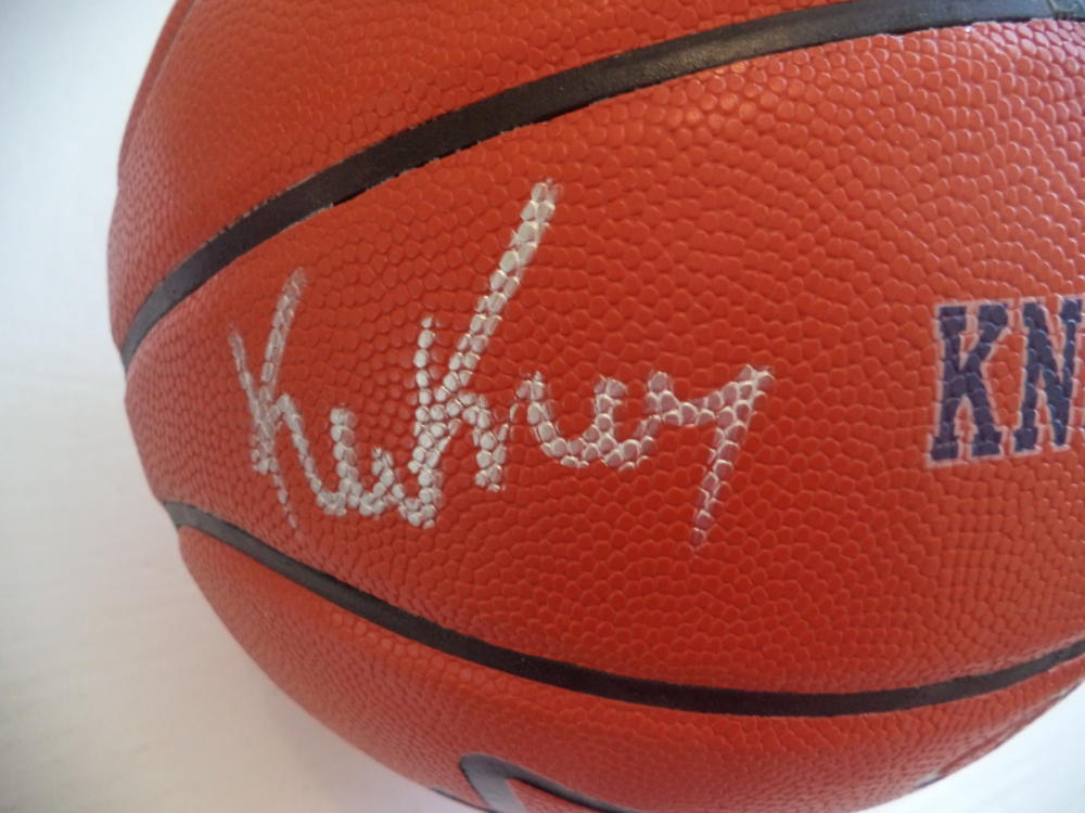 KEVIN  KNOX KNICKS SIGNED SPALDING BASKETBALL "9TH OVERALL" ROOKIE JSA WPP071779