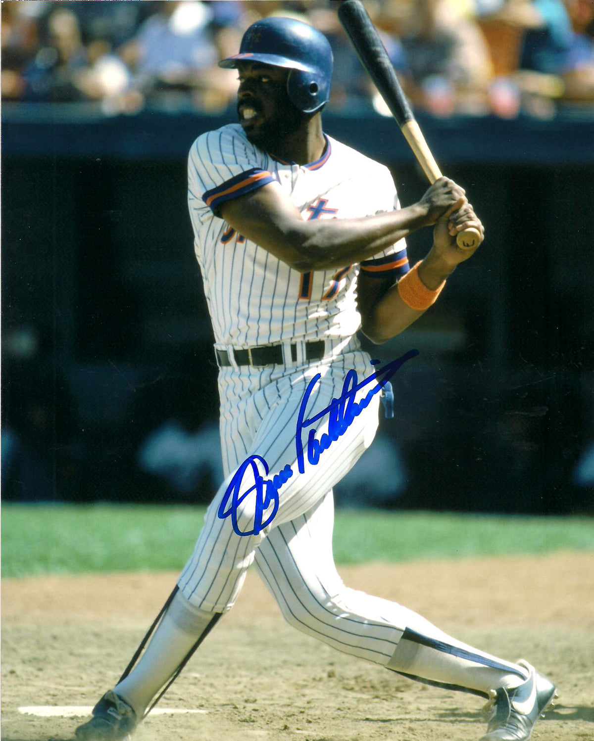 ELLIS VALENTINE NEW YORK METS SIGNED AUTOGRAPHED 8X10 PHOTO W/COA