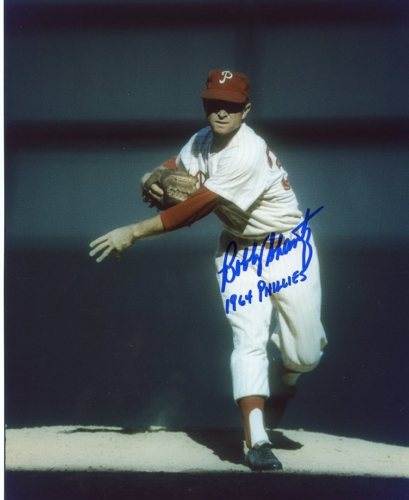BOBBY SHANTZ 1964 PHILLIES PHILADELPHIA SIGNED 8X10 COA