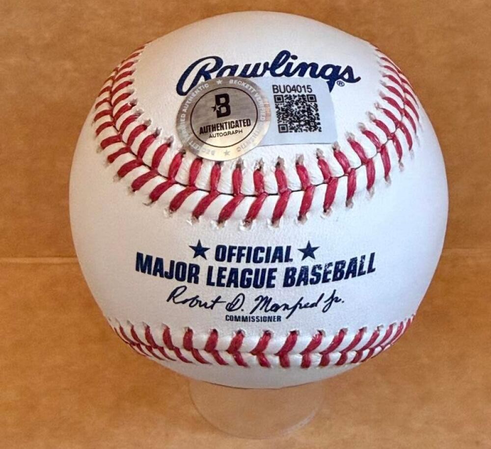 TY FRANCE TWINS/BLUE JAYS SIGNED AUTOGRAPHED M.L. BASEBALL BECKETT AUTH