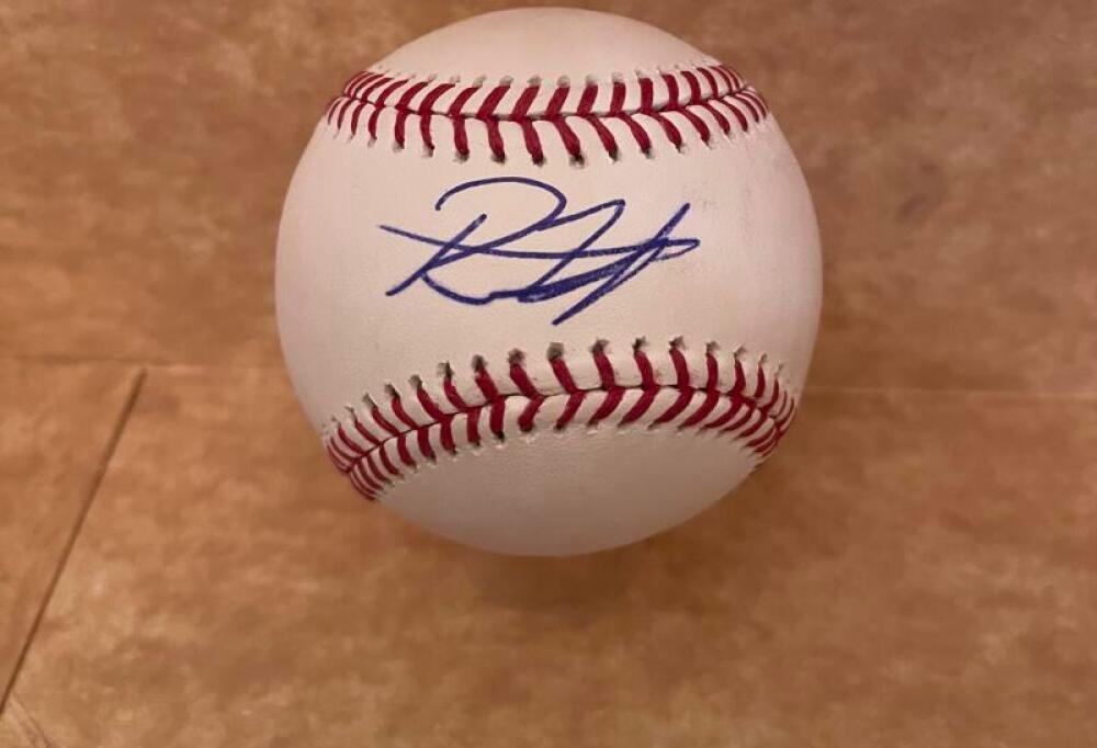 RECE HINDS REDS  SIGNED AUTOGRAPHED M.L. BASEBALL BECKETT AUTH
