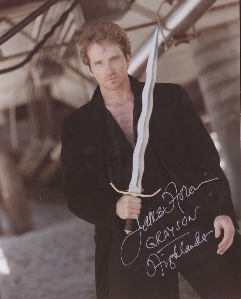 JAMES HORAN GRAYSON HIGHLANDER SIGNED AUTOGRAPHED  8X10 PHOTO W/ COA