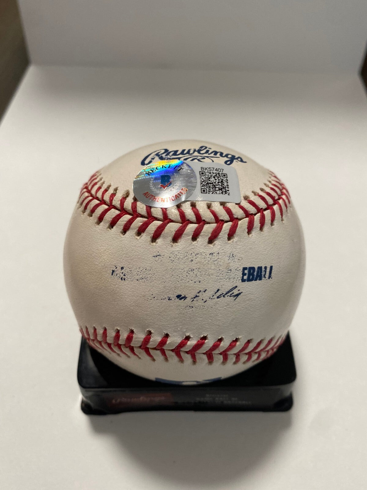 ROCCO BALDELLI MINNESOTA TWINS SIGNED AUTOGRAPHED M.L. BASEBALL BECKETT
