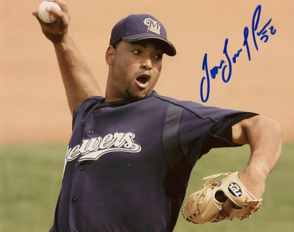 JOSE CAPELLAN MILWAUKEE BREWERS SIGNED AUTOGRAPHED DECEASED 8X10 PHOTO W/COA