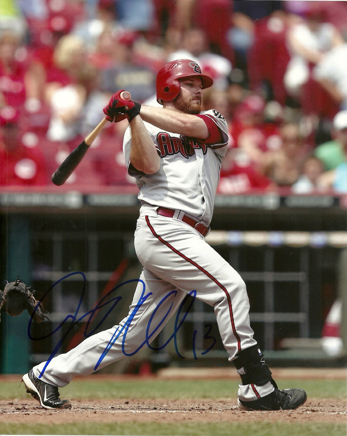 JASON KUBEL ARIZONA DIAMONDBACK SIGNED AUTOGRAPHED 8x10 PHOTO W/COA
