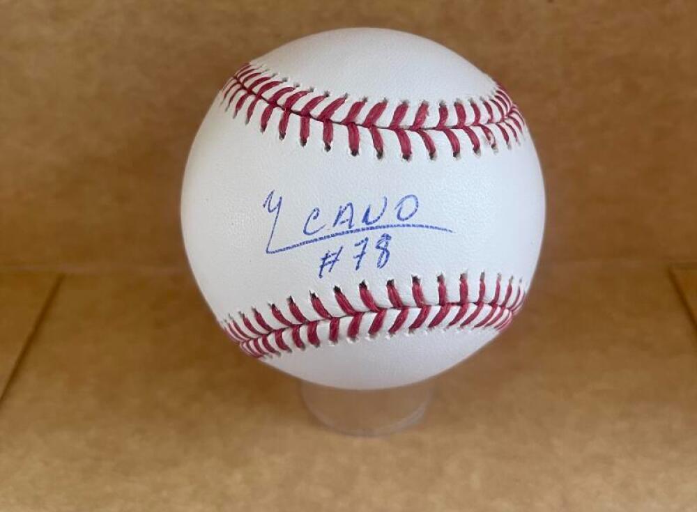 YENNIER CANO ORIOLES SIGNED AUTOGRAPHED M.L. BASEBALL BECKETT AUTH
