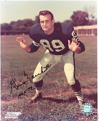 GINO MARCHETTI BALTIMORE COLTS SIGNED 8X10 PHOTO W/COA