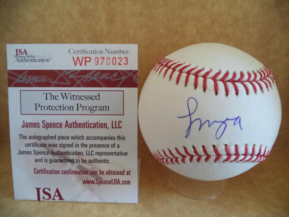 FRANCISCO MEJIA CLEVELAND INDIANS SIGNED AUTO M.L. BASEBALL JSA WP970023