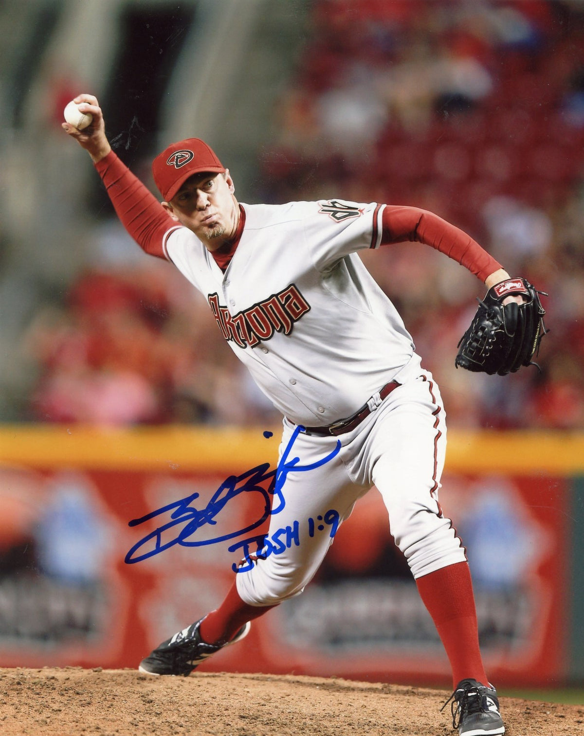 BRAD  ZIEGLER    ARIZONA  DIAMONDBACKS   AUTOGRAPHED  SIGNED  8X10 