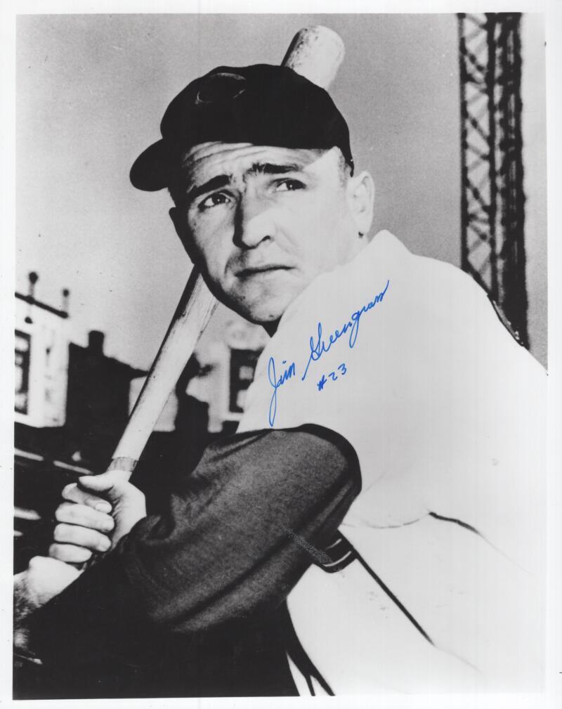 JIM GREENGRASS CINCINNATI REDS SIGNED AUTOGRAPHED  8X10 PHOTO W/ COA