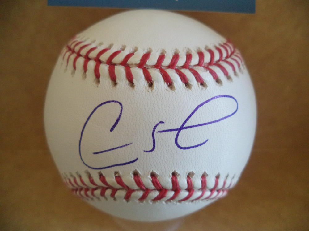 CARLOS LEE WHITE SOX/BREWERS/ASTROS SIGNED AUTO M.L BASEBALL BECKETT D27220