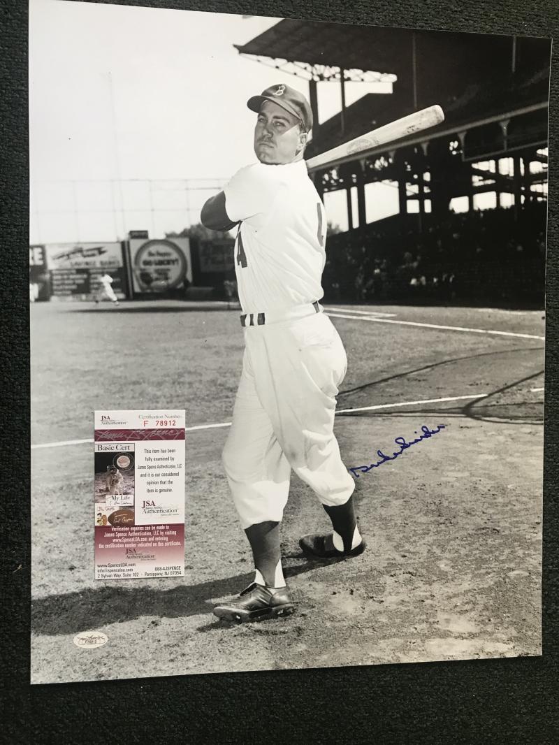 DUKE SNIDER BROOKLYN DODGERS SIGNED AUTOGRAPHED 16X20 PHOTO JSA F78912