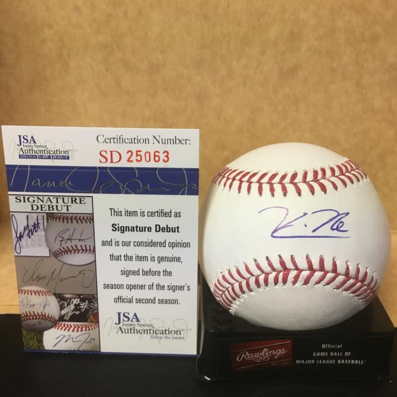 KEVIN NEWMAN PIITSBURGH PIRATES M.L. SIGNED BASEBALL JSA SD25063