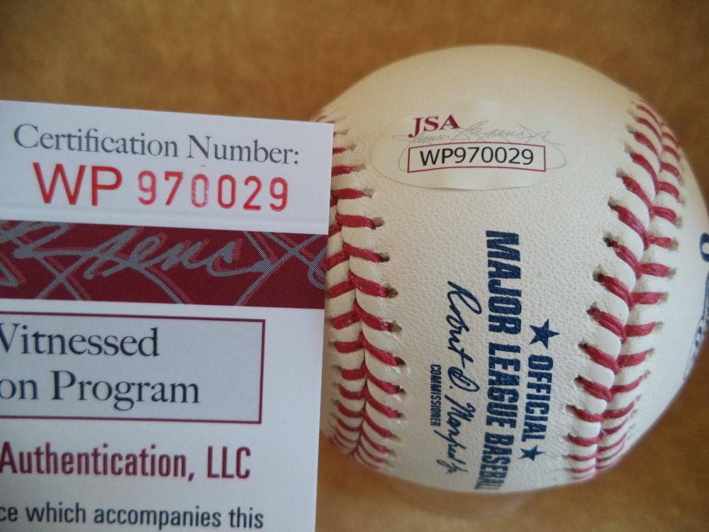 FRANCISCO MEJIA RAYS AUTO M.L. BASEBALL JSA WP970029