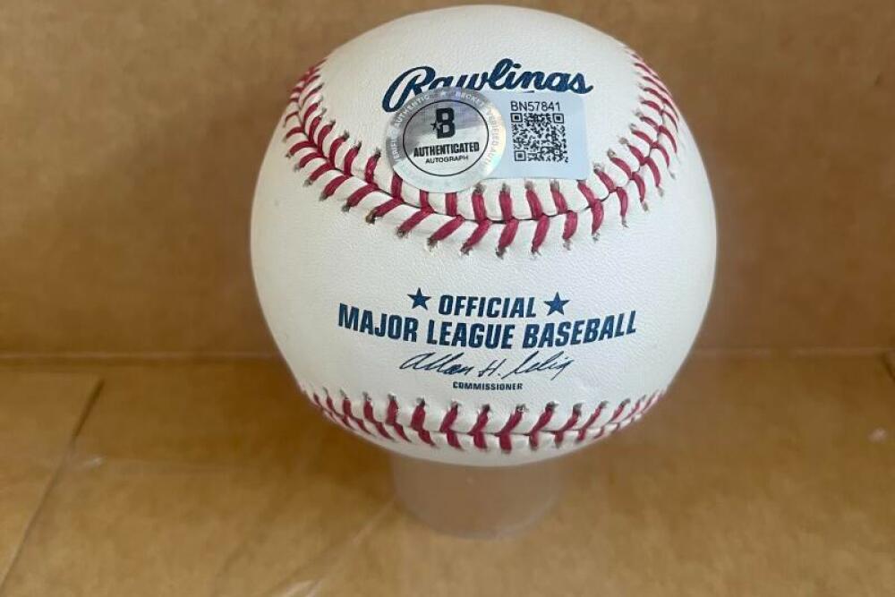 MIKE SANDLOCK BROOKLYN DODGERS/PIRATES SIGNED AUTOGRAPHED N.L. BASEBALL W/COA
