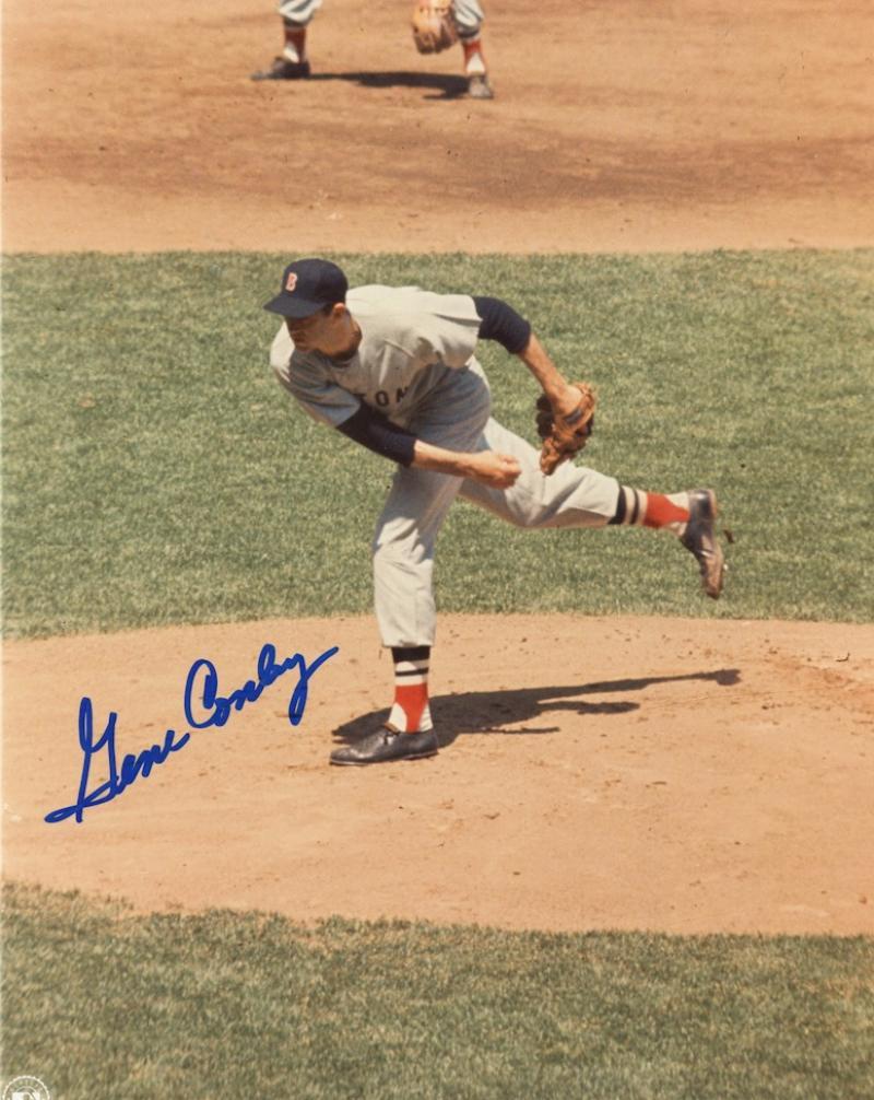 GENE CONLEY BOSTON RED SOX DECEASED SIGNED 8X10 PHOTO W/COA