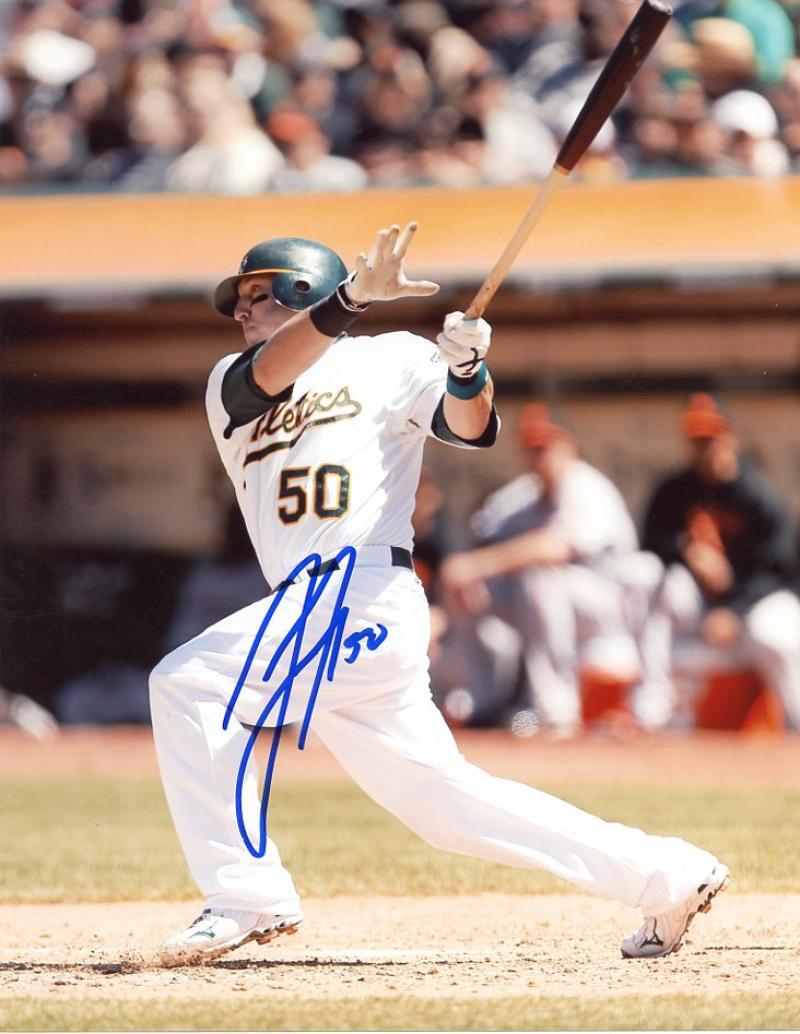 JAKE FOX OAKLAND A'S SIGNED 8X10 PHOTO W/COA