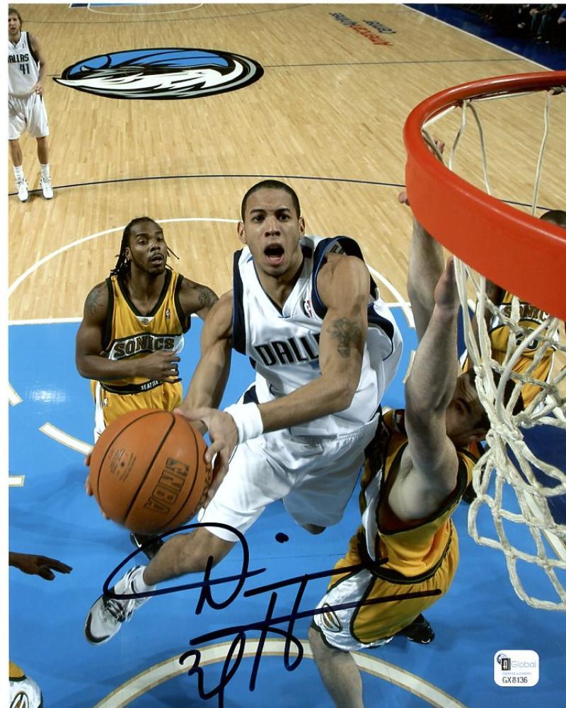 DEVIN HARRIS DALLAS MAVERICKS SIGNED AUTOGRAPHED ACTION 8X10 PHOTO W/COA