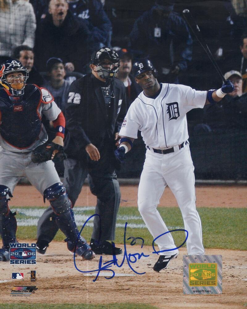 CRAIG MONROE  TIGERS WORLD SERIES SIGNED AUTOGRAPHED 8X10 PHOTO W/ COA