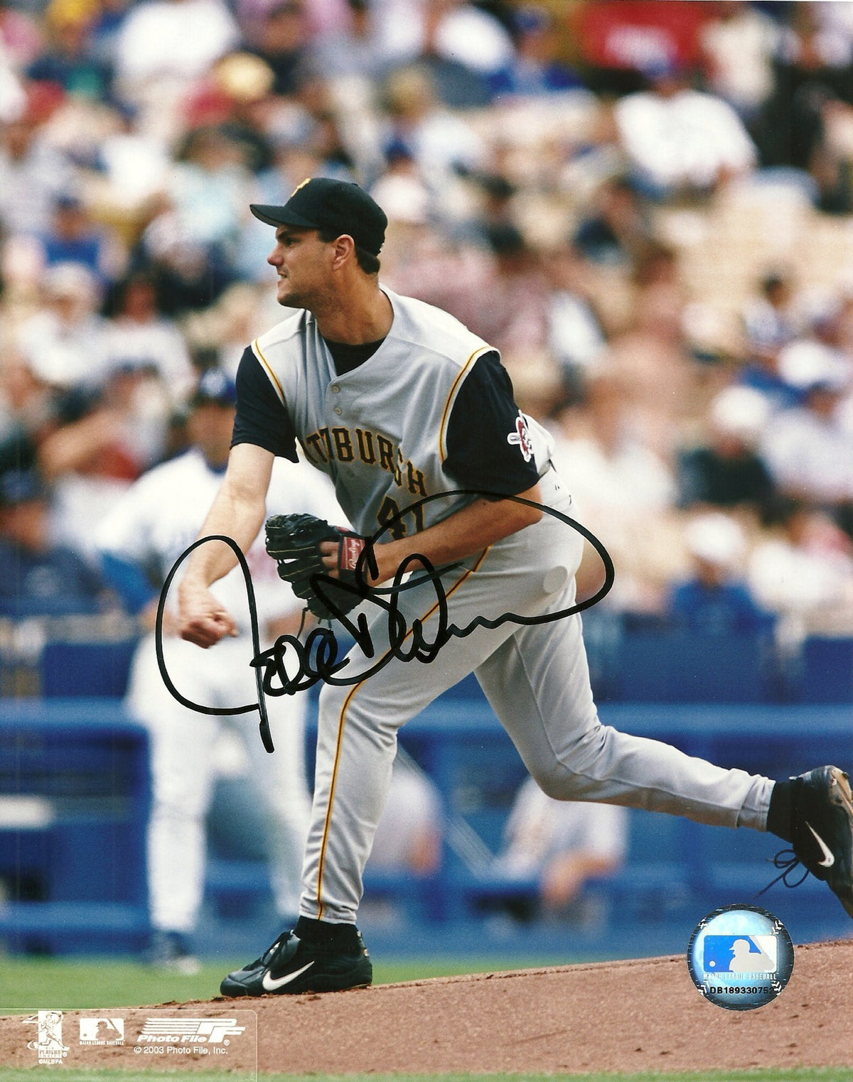 JEFF D'AMICO PITTSBURGH PIRATES SIGNED AUTO 8x10 PHOTO W/COA