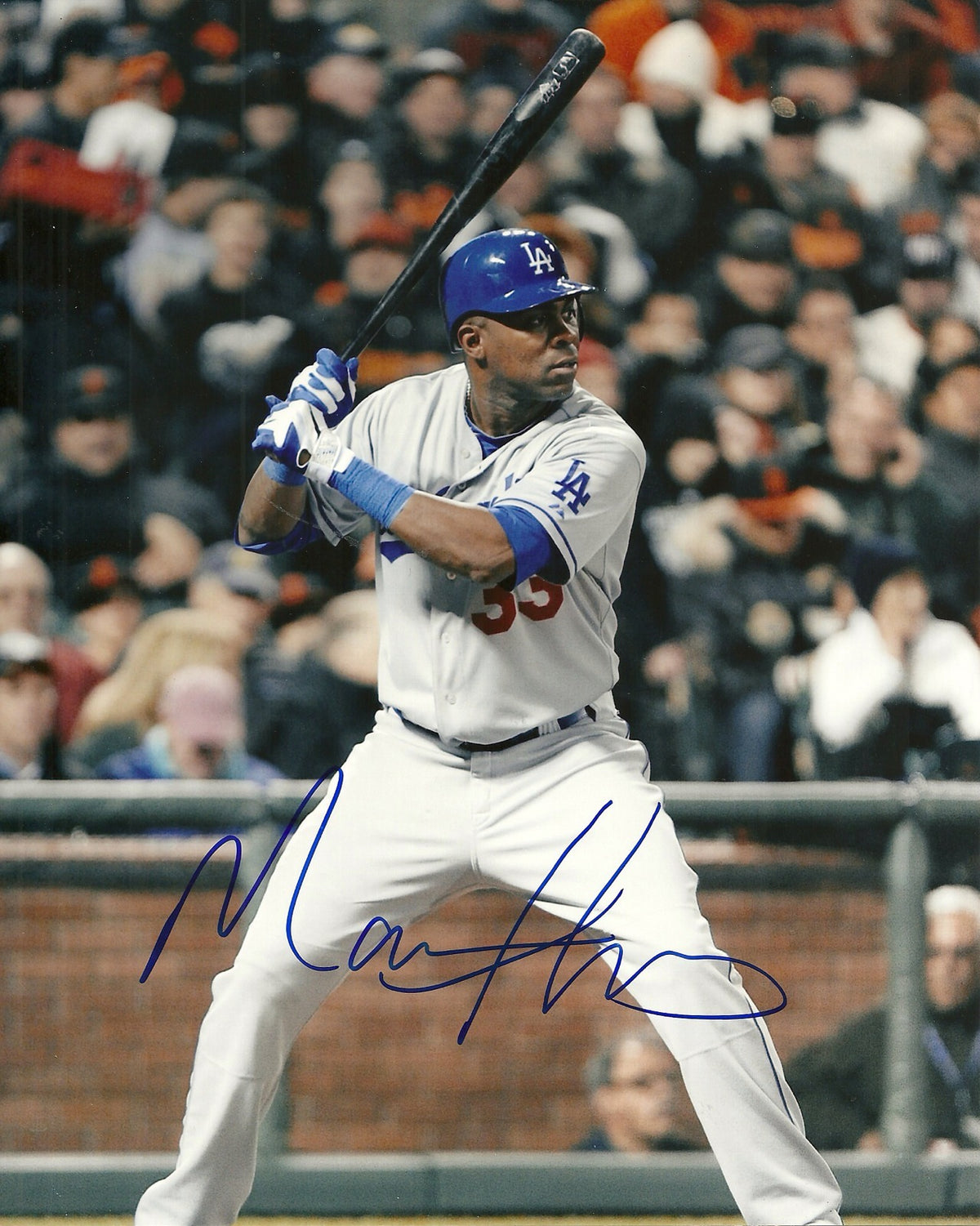MARCUS THAMES LOS ANGELES DODGERS SIGNED AUTO 8x10 PHOTO W/COA
