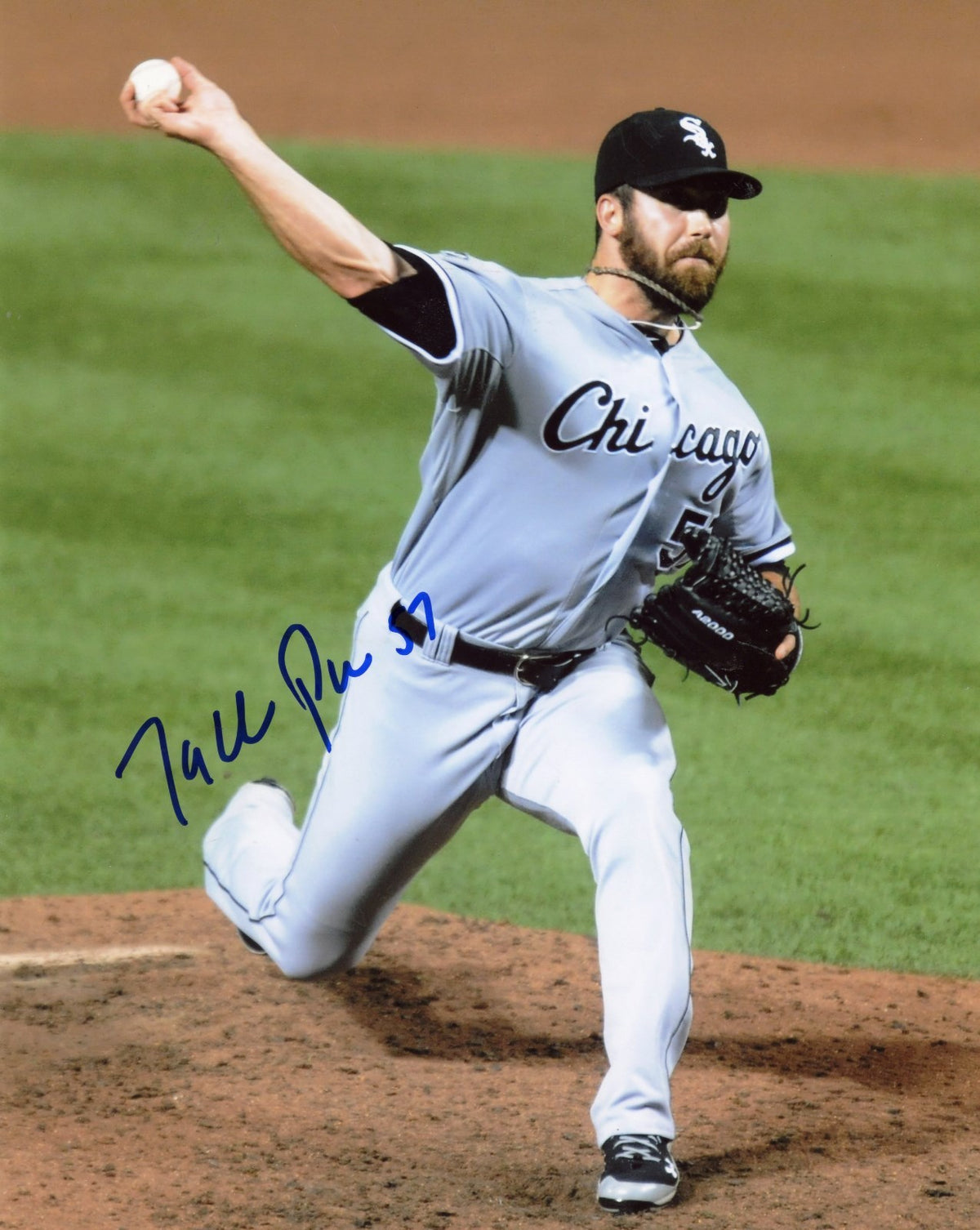 ZACH  PUTNAM   CHICAGO WHITE SOX  ACTION   AUTOGRAPHED SIGNED  8X10  PHOTO