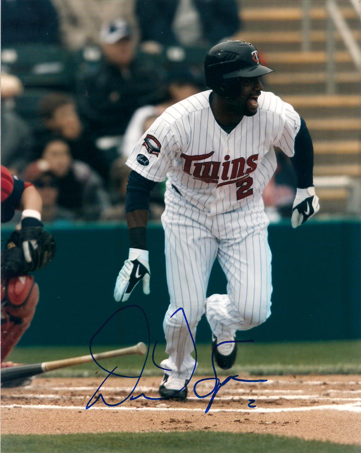 DENARD SPAN MINNESOTA TWINS AUTOGRAPHED SIGNED 8X10 PHOTO W/COA