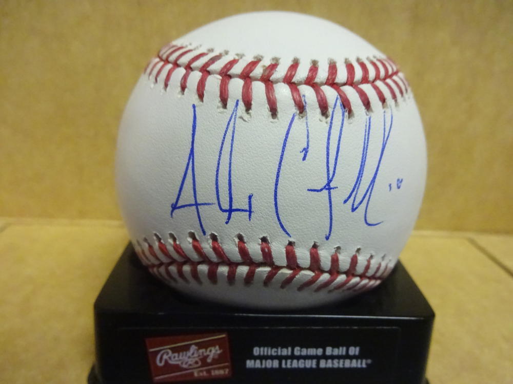 ALEX CASTELLANOS LOS ANGELES DODGERS SIGNED M.L. BASEBALL W/COA