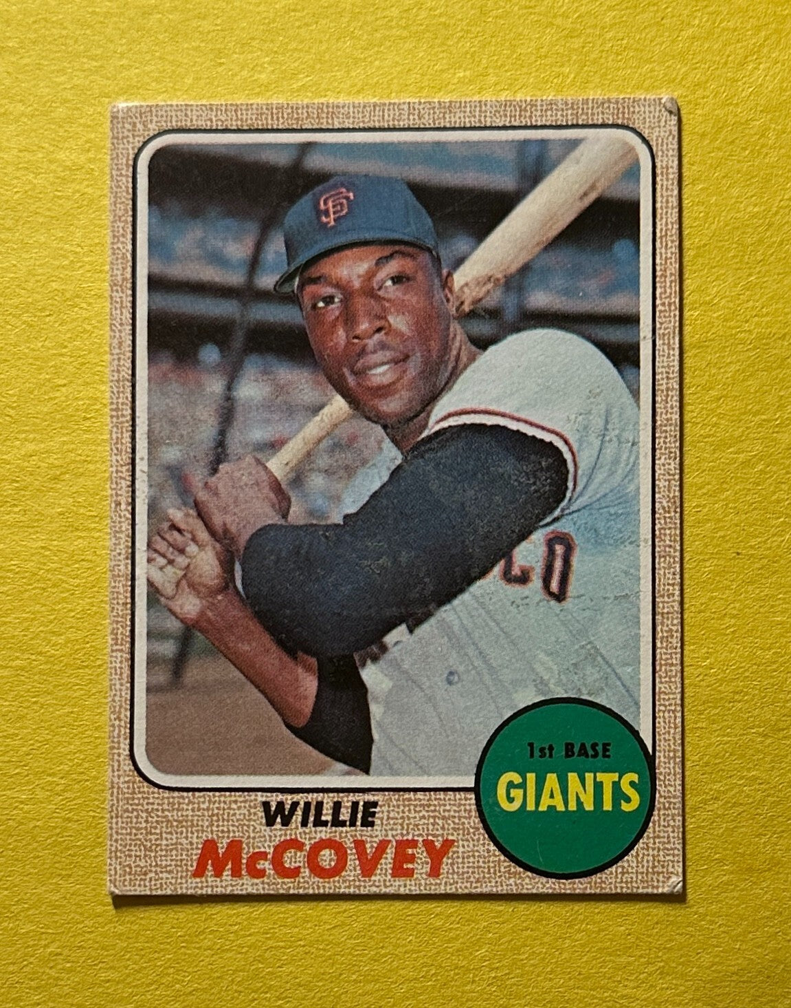 1968 TOPPS WILLIE MCCOVEY #290 GIANTS