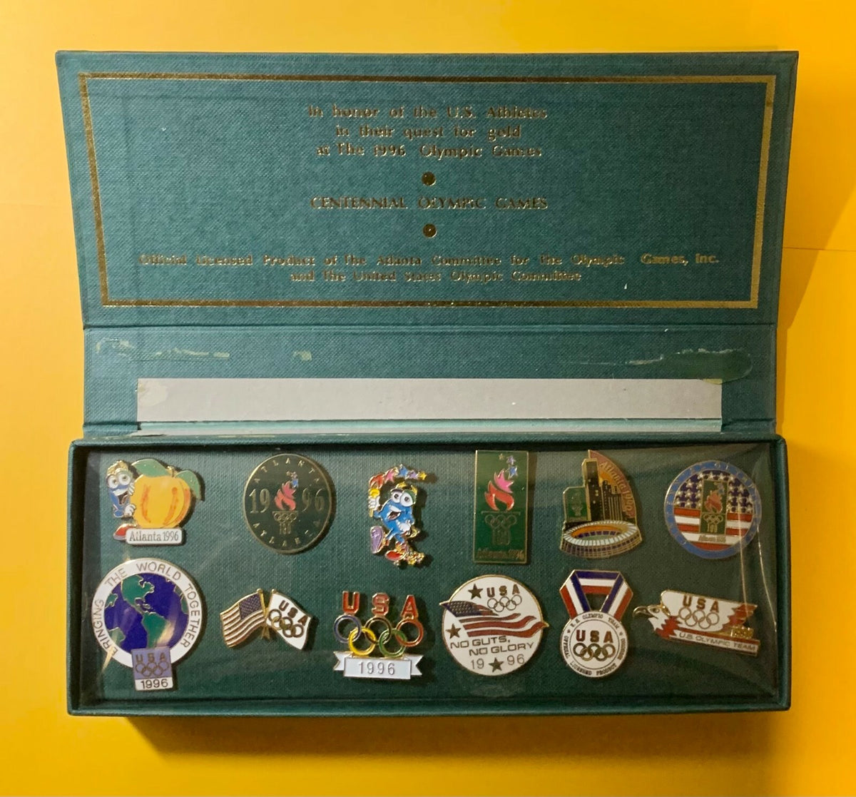 1996 OLYMPICS ATLANTA COMMEMORATIVE COLLECTOR PIN SET 12 PINS