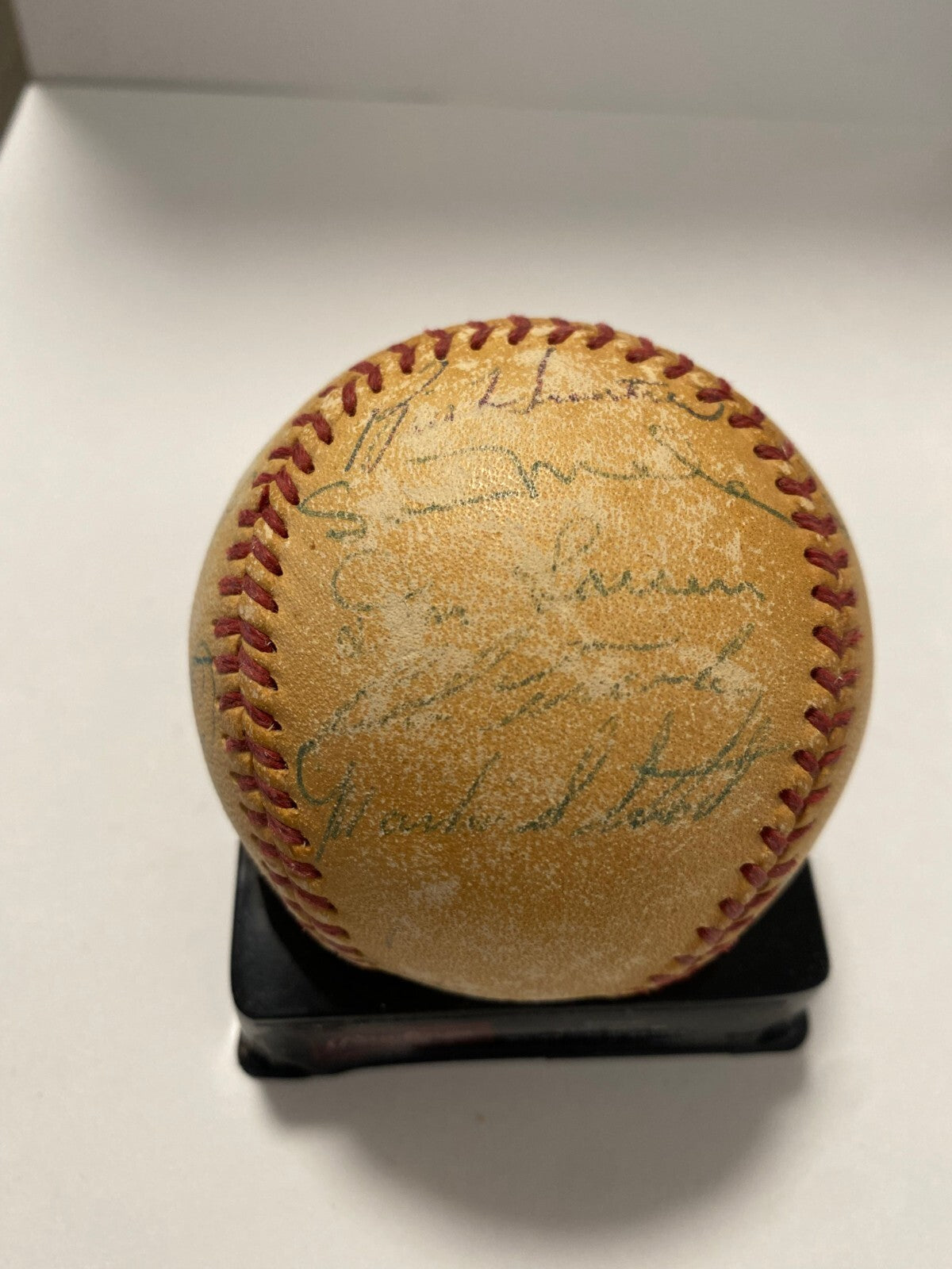 1954 BALTIMORE ORIOLES 1ST YEAR TEAM SIGNED AUTOGRAPHED BASEBALL BECKETT LOA
