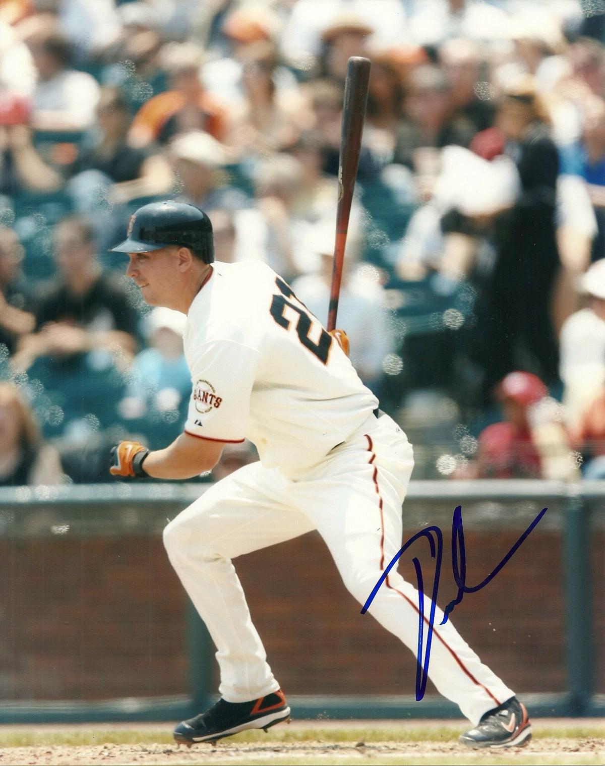 JOHN BOWKER SAN FRANCISCO GIANTS SIGNED AUTO 8x10 PHOTO W/COA ACTION